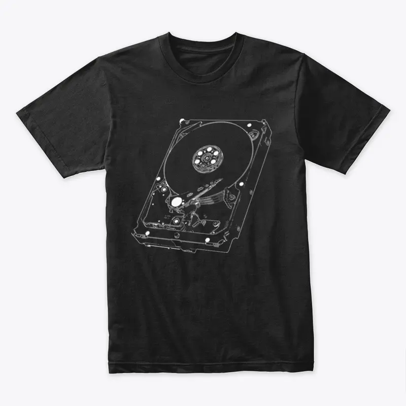 Hard Drive Sketch T-Shirt